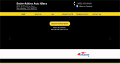 Desktop Screenshot of butlerautoglass.com